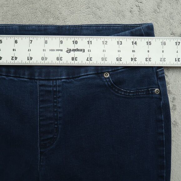 Chico's Jeans Women's Size 0.5 US-6 Blue Mid-Rise Pull On Skinny 26" Inseam - Picture 3 of 15